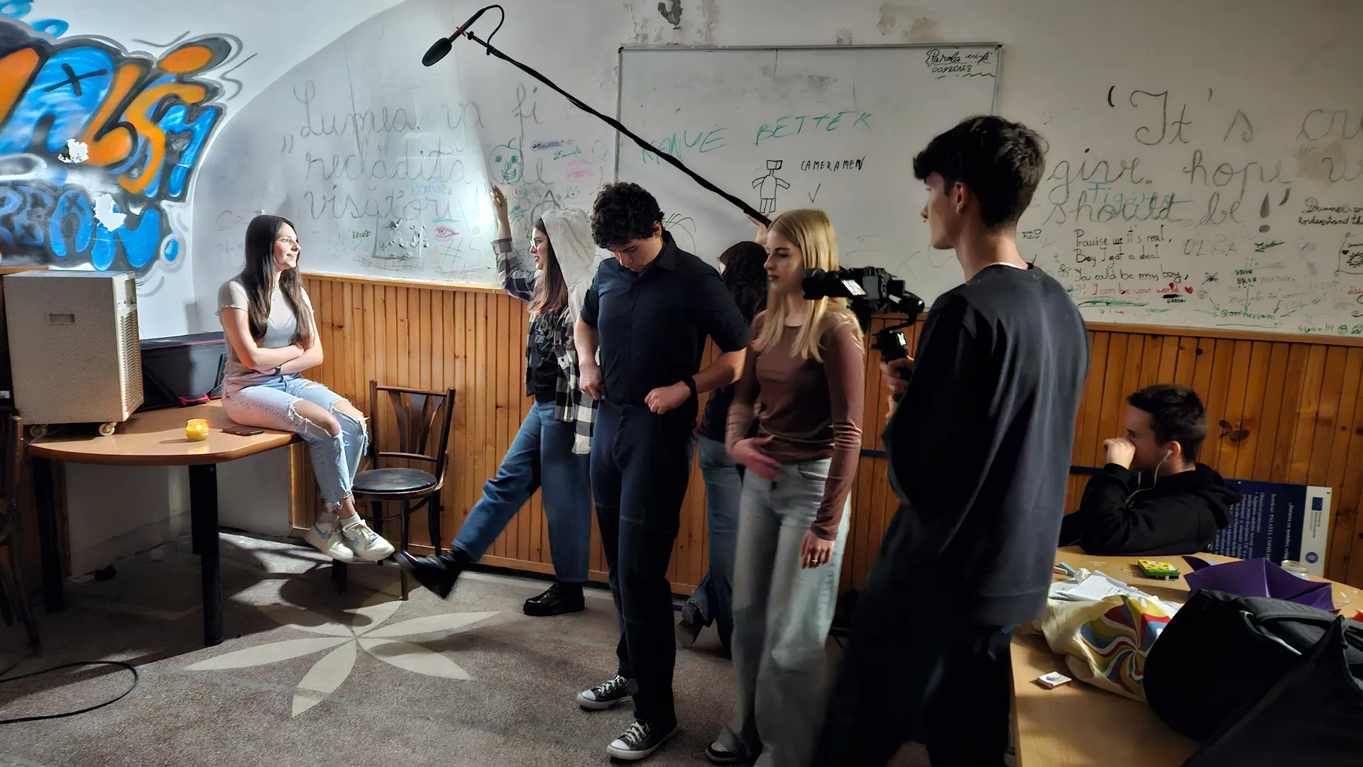 Atelier de filmare pe green screen